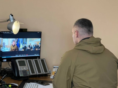 Кличко онлайн взяв участь у форумі мерів, що відбувається на платформі Економічного комітету ООН у Женеві