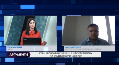 «В Україні під час карантину ціни встановлюють лихварськими методами», – свободівець Мар’ян Козбур