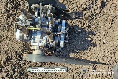 На Тернопільщині вибухотехніки поліції знешкодили бойову частину "шахеду", яка не здетонувала