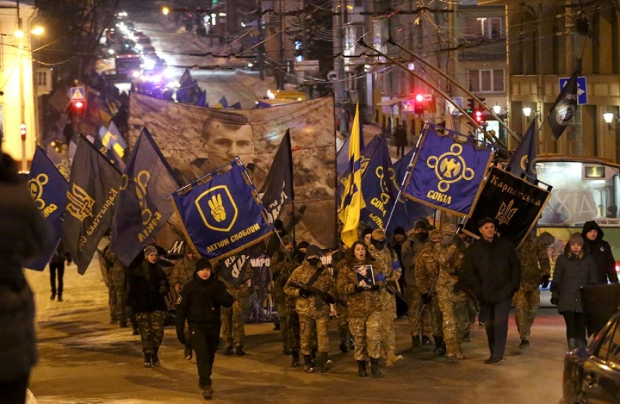 Масштабною смолоскипною ходою, фаєр-шоу та народним віче молодь «Соколу» зі всієї України відзначили свою 123-ю річницю у Тернополі (фоторепортаж)