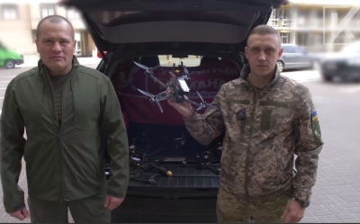 «Українська команда» передала дрони з «вибуховими посланнями» окупантам 204-му батальйону ТрО Києва
