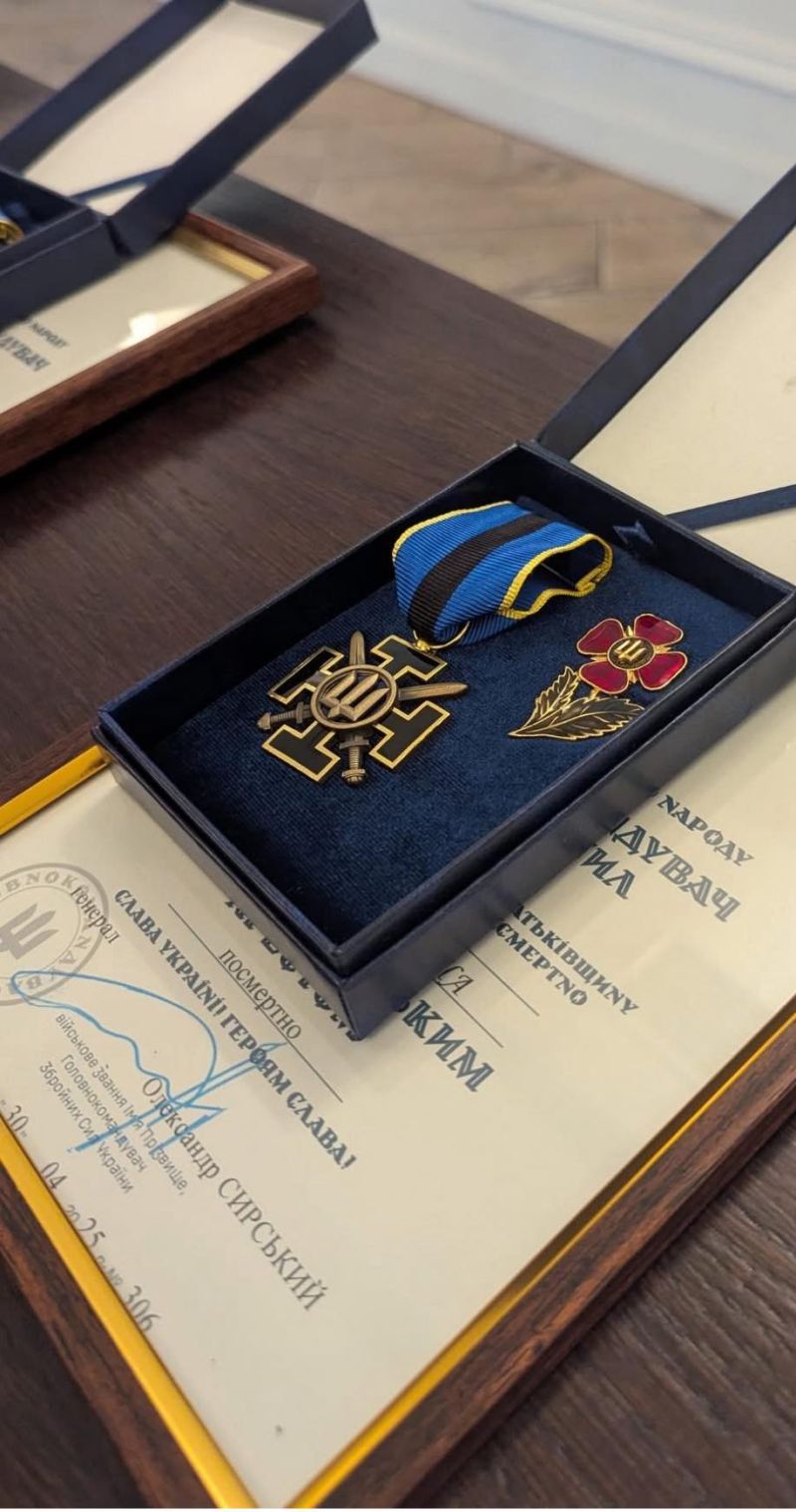 «Комбатантським хрестом» посмертно нагороджено Героя з Тернопільщини Олега Прища