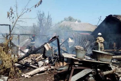 Під час пожежі на Тернопллі вибухнув газовий балон