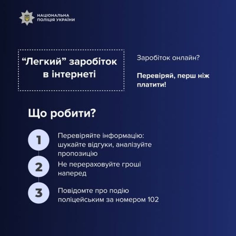 «Легкий заробіток» обернувся для тернополянки втратою 180 тисяч гривень