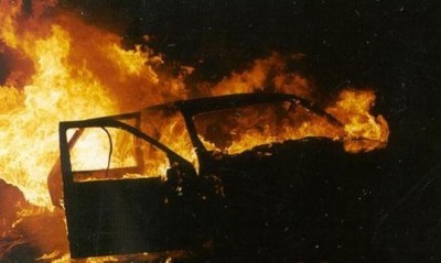 Вночі на Тернопільщині знову горіло авто