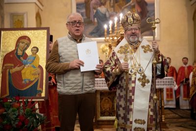 Патріарх Святослав відзначив мецената Петра Гадза: у Бучачі подякували за багаторічну підтримку ліцею св. Йосафата