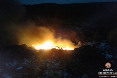 На Тернопільщині горіли сторожка, сміття та госпбудівлі