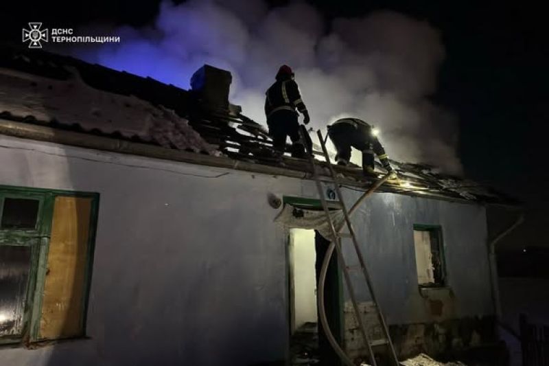 На Тернопільщині підрозділи ДСНС чотири рази залучалися до ліквідації пожеж у житловому секторі та господарських будівлях