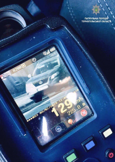 Результат роботи радарів TruCam на догрогах Тернопільщини  - 1457 складених адміністративних матеріалів