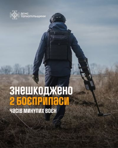 На Тернопільщині рятувальники знешкодили вибухонебезпечні предмети