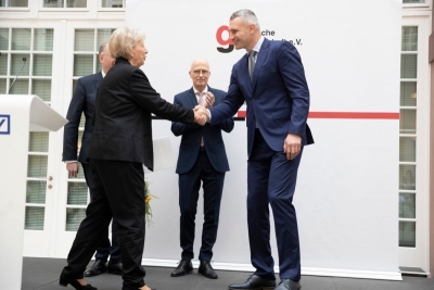 Кличко отримав Премію Deutschen Gesellschaft e. V. за заслуги для німецького та європейського взаєморозуміння і присвятив її українському народу