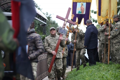 У Підволочиську провели в останню дорогу 32-річного Героя Юрія Лопушанського (фото)