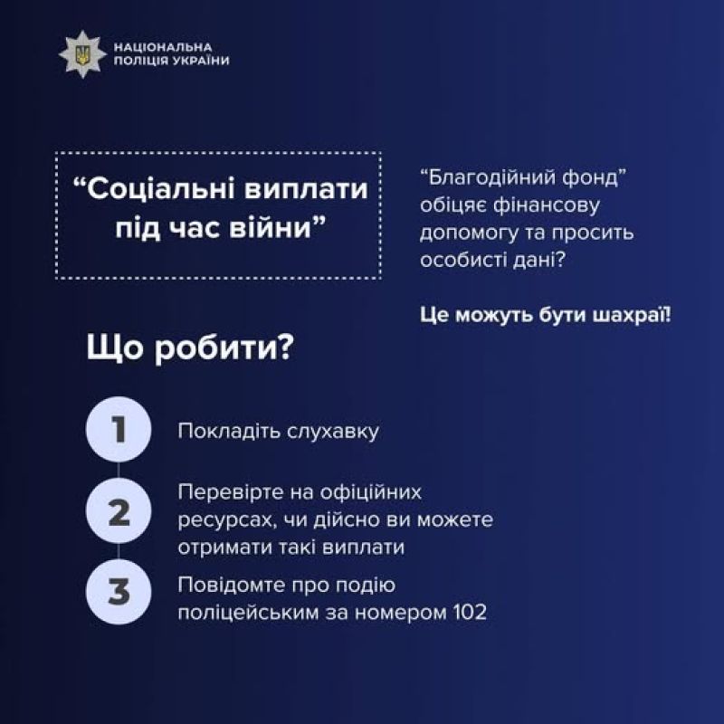 На Тернопільщині жінка постраждала від шахрайства під виглядом "допомоги від ООН"