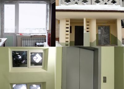 Будинок у Тернополі на вул. 15 Квітня оживає: за кошти міської ради відновили третій під’їзд після атаки