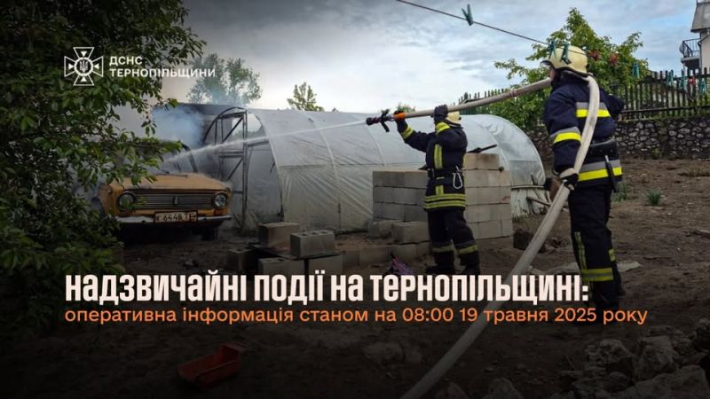 Рятувальники ліквідували п&#039;ять пожеж на Тернопільщині