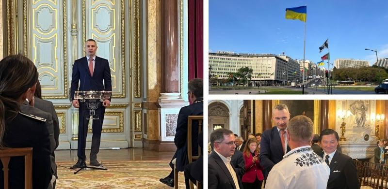 Кличко зустрівся з мером Лісабона і закликав розірвати побратимські відносини з москвою