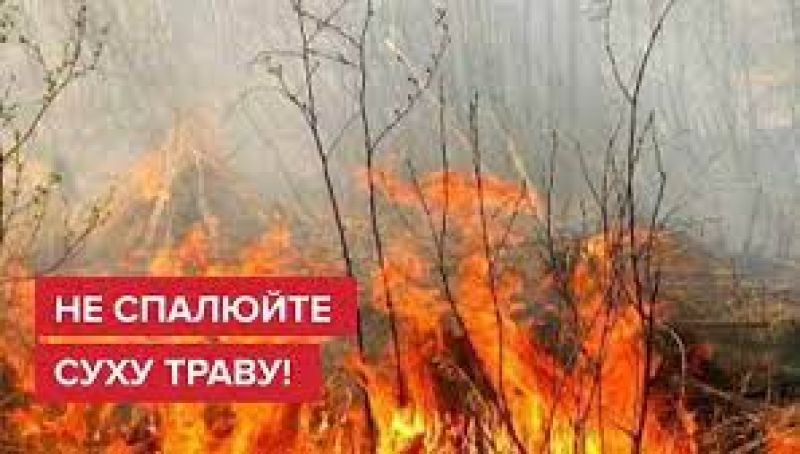 &quot;Збережи довкілля - не пали суху траву!&quot; — закликають в екологічній інспекції