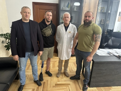 Протез для воїна ЗСУ: новостворена Тернопільська обласна організація ветеранів війни вже допомагає військовим краю