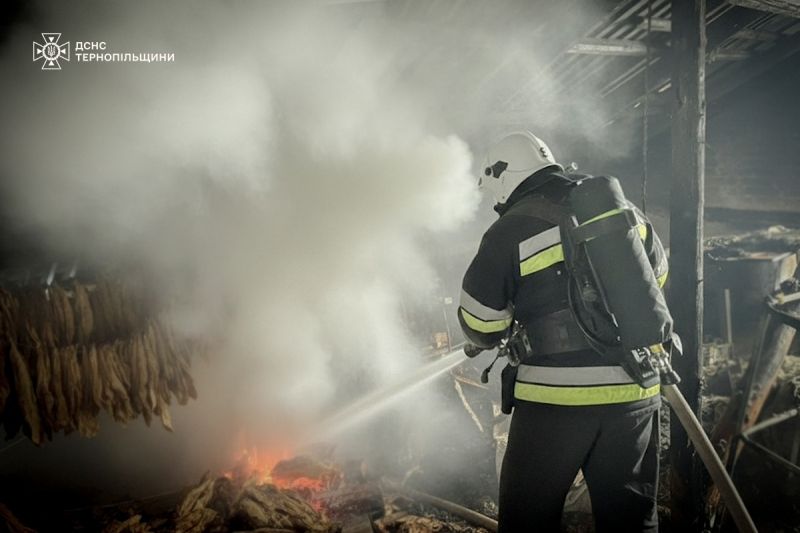 На Тернопільщині горіли житлова та господарська будівлі